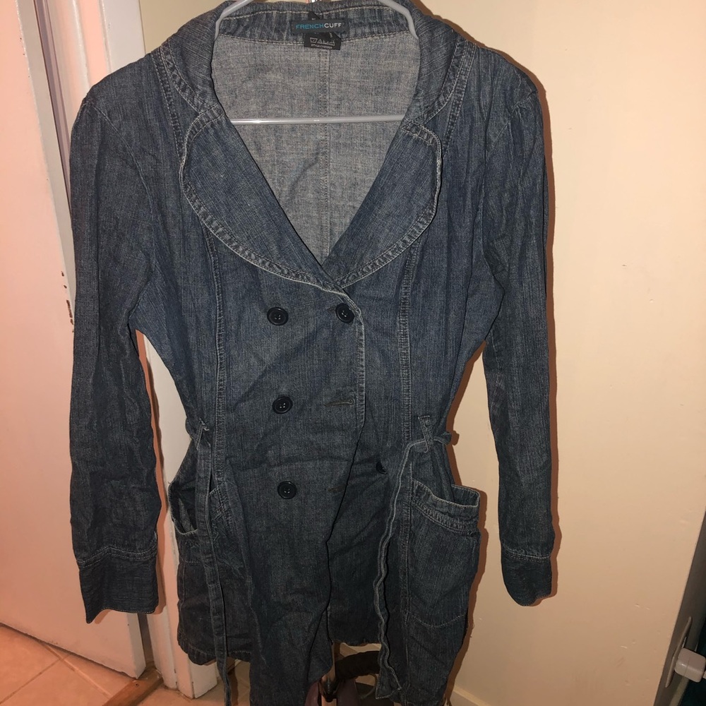 Denim Tench Coat